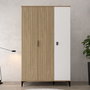 Hanah Home Neva 6304 Armario Roble y Blanco